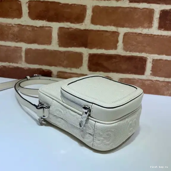 First bag ru GUCCI GG mini bag embossed 0508